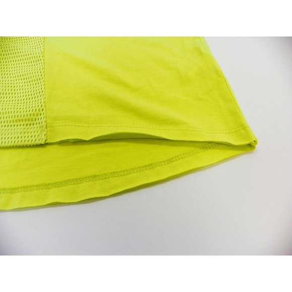Jessica Simpson Top Junior Short Sleeve Mesh Insert Shirt Electric Lime M - Picture 6 of 10